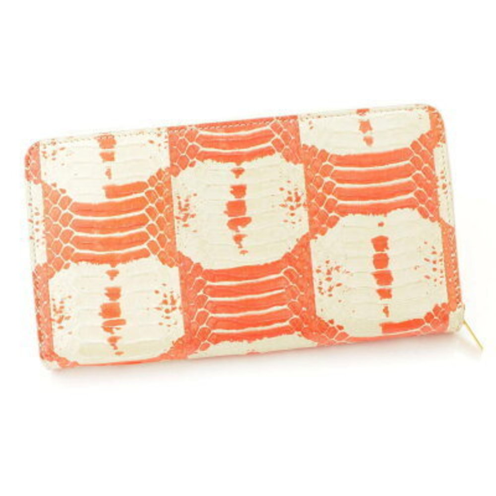 Celine Multifunction Python Long Wallet Ivory Whi… - image 2